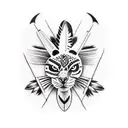 native American  tattoo design idea