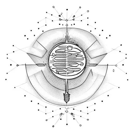 A light bulb surrounded by dopamine molecules tattoo design idea