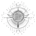 A light bulb surrounded by dopamine molecules tattoo design idea