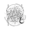 A light bulb surrounded by dopamine molecules tattoo design idea