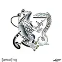 samurai frog tattoo design idea