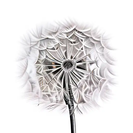 Dandelion tattoo design idea