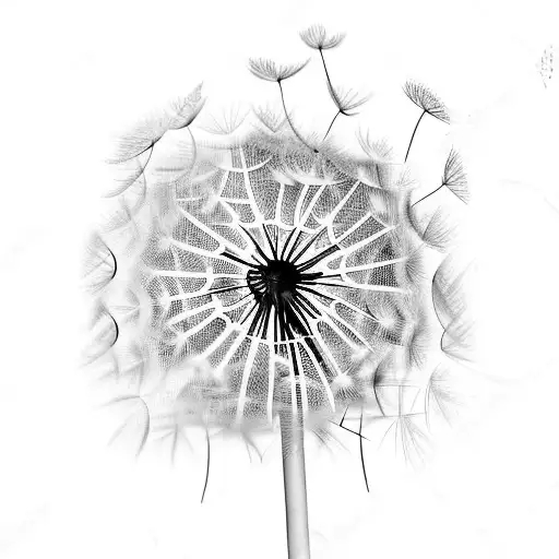 Dandelion tattoo design idea