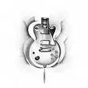 Les Paul Guitar tattoo design idea