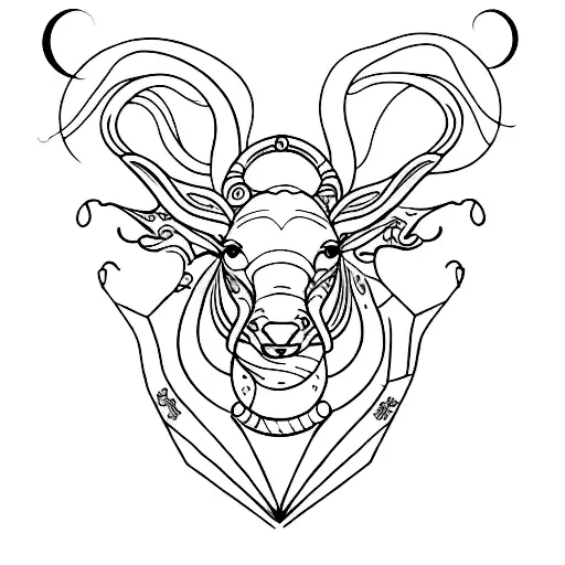 tauro venus mujer tattoo design idea