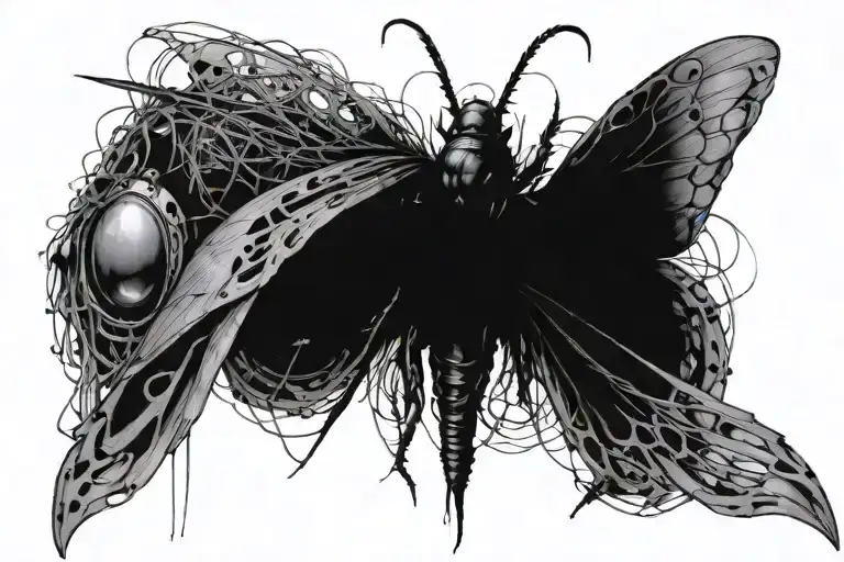 My, my, those eyes like fire I'm a winged insect, you're a funeral pyre Come now, bite through these wires I'm a waking  tattoo design idea
