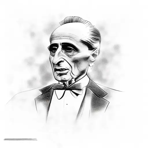 Tribute to my godfather "Domenico", who passed away on June 2023, using the font of the movie "Godfather" tattoo design idea