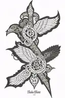 Luke 18:16 tattoo design idea