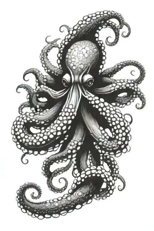 octopus ink tattoo tattoo design idea