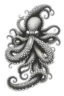 octopus ink tattoo tattoo design idea