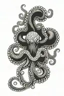 octopus ink tattoo tattoo design idea