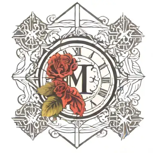 2024 roman numerals tattoo design idea
