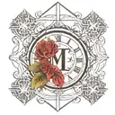 2024 roman numerals tattoo design idea