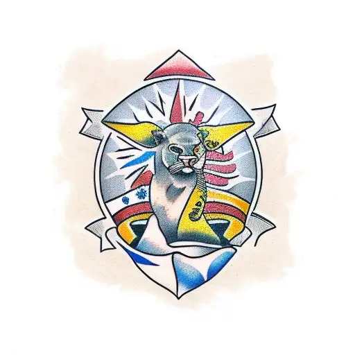 south africa big five tattoo design idea