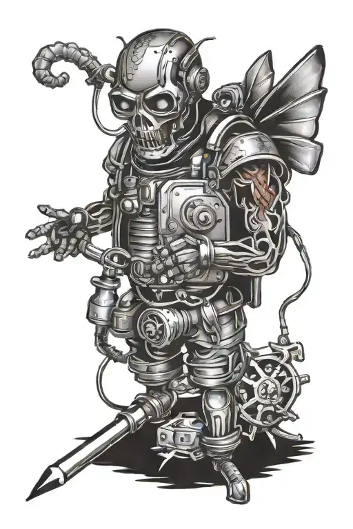 welding v stinger tattoo design idea