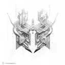  Nova and Asher. tattoo design idea