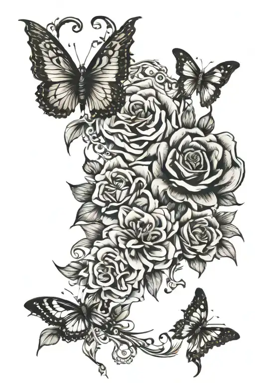 i want a tatoo design for my 40 year old including my two children sophie ans adele  tattoo design idea