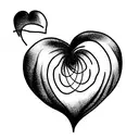 corazon flores tattoo design idea