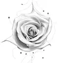 word Allison in a rose tattoo design idea