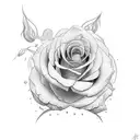 Allison in rose tattoo design idea
