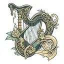 Guinness harp tattoo design idea