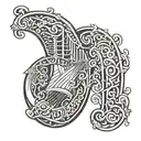 Guinness harp tattoo design idea