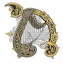 Guinness harp tattoo design idea