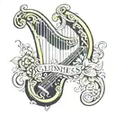 Guinness harp tattoo design idea