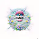 flores de cerezo, disney, playa, motocicletas chopper, copos de nieve tattoo design idea