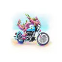 flores de cerezo, disney, playa, motocicletas chopper, copos de nieve tattoo design idea