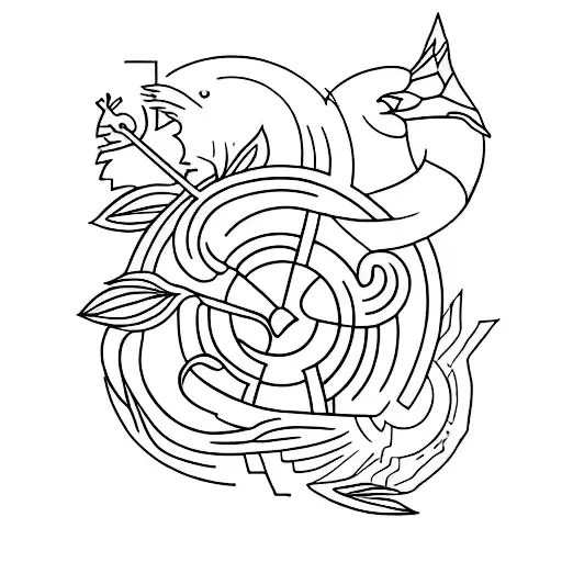 BEFORE THINGS COME TOGETHER THEY HAVE TO FALL APART tattoo design idea