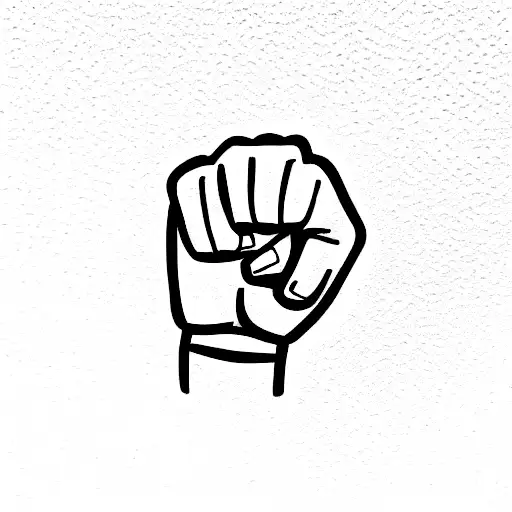 Clenched Fist Symbol Feminist Movement Struggle Stock Vector (Royalty Free)  1750123604 | Shutterstock