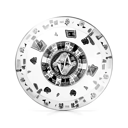 Poker chips and to the moon and back tattoo design idea