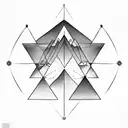 pyramid  tattoo design idea