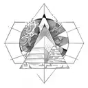 pyramid  tattoo design idea
