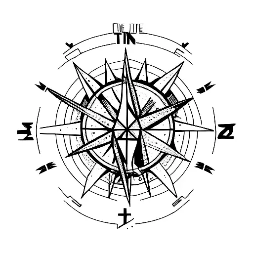 hiking tattoo design idea