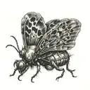im a winged insect your a funeral pyre tattoo design idea