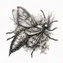 im a winged insect your a funeral pyre tattoo design idea