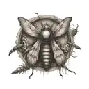 im a winged insect your a funeral pyre tattoo design idea