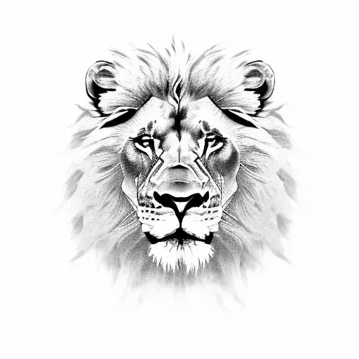 Lion, family, protector  tattoo design idea