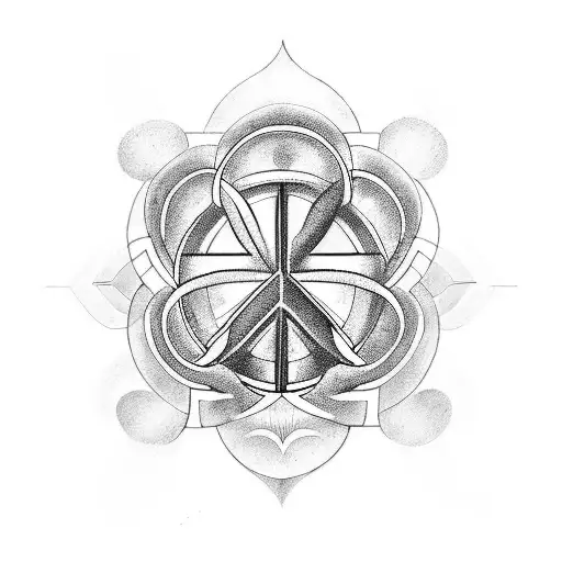 peace, love, unity and diversity tattoo design idea
