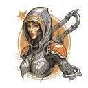 mass effect tali tattoo design idea