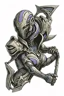 mass effect tali tattoo design idea