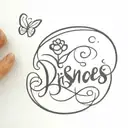 tattoo that says disney princess with original disney cursive writing but more stretched and with fine lines and if you can pla tattoo design idea