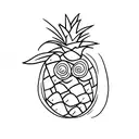Pineapple tattoo design idea