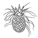 Pineapple tattoo design idea