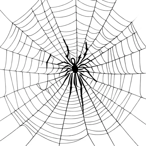 combine spider web and daisy tattoo design idea