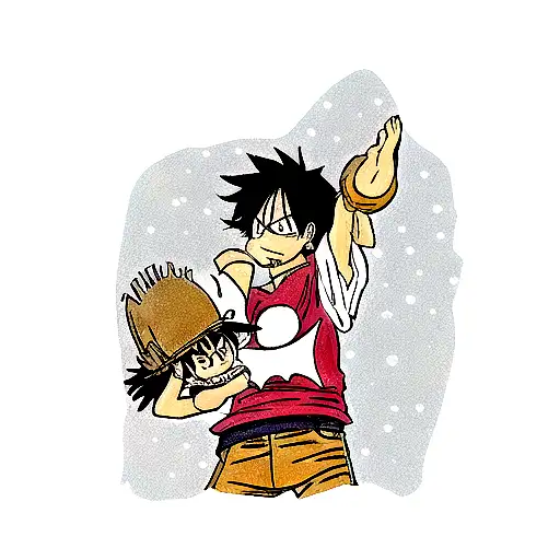Ace saves Luffy tattoo design idea