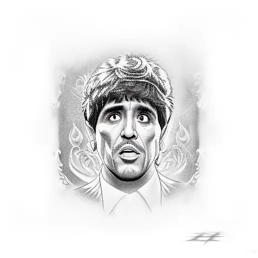 Tony montana, scarface, quote tattoo design idea