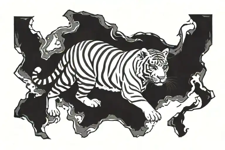 marvel white tiger   tattoo design idea